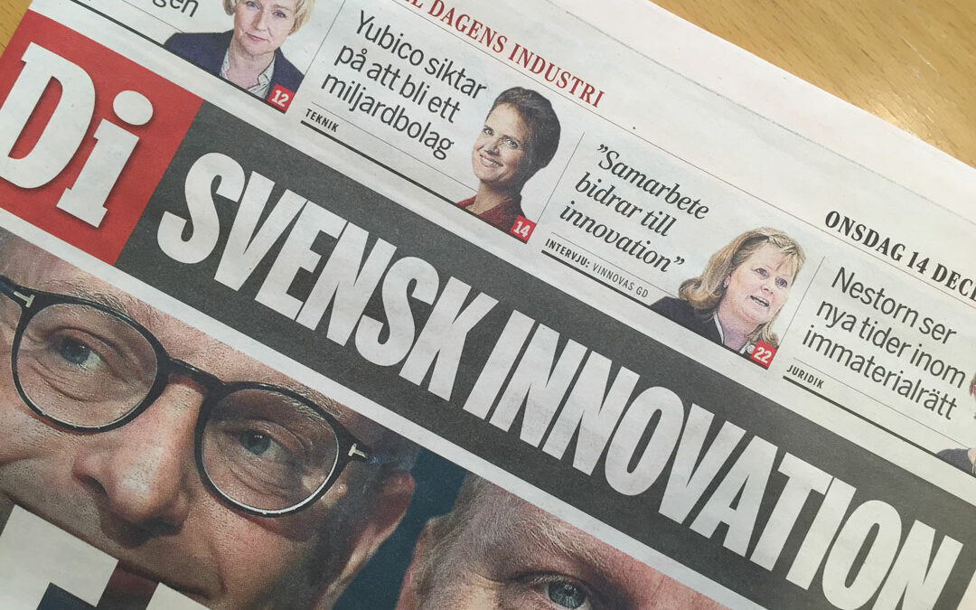 Vi finns med i Dagens Industris bilaga