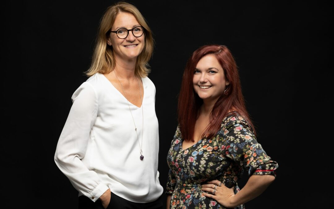 Helena Kurki och Clara Löfvenhamn på Innovationscenter för landsbygden