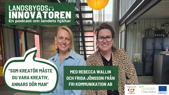 Landsbygdsinnovatören: Rebecca Wallin och Frida Jönsson från Fri Kommunikation