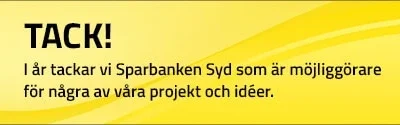 Tack för stödet till Sparbanken Syd!