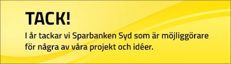 Tack för stödet till Sparbanken Syd!